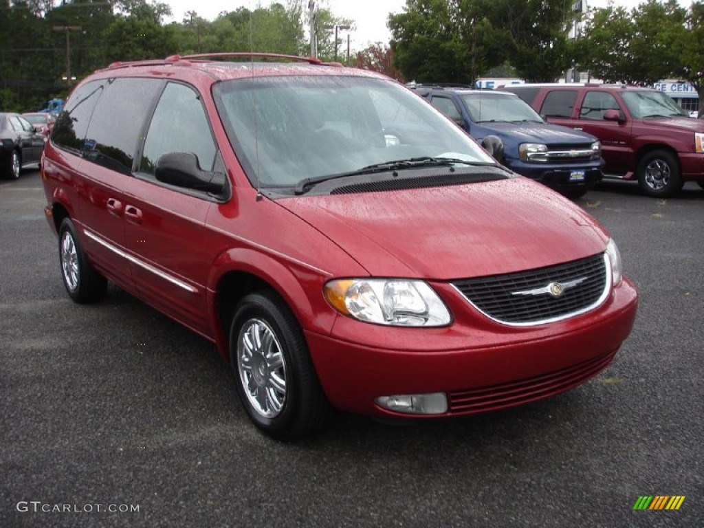Deep Molten Red Pearlcoat 2004 Chrysler Town & Country Limited AWD Exterior Photo #52477106