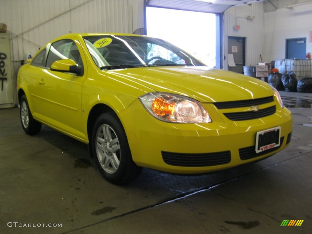 2007 Cobalt LT Coupe - Rally Yellow / Ebony photo #14
