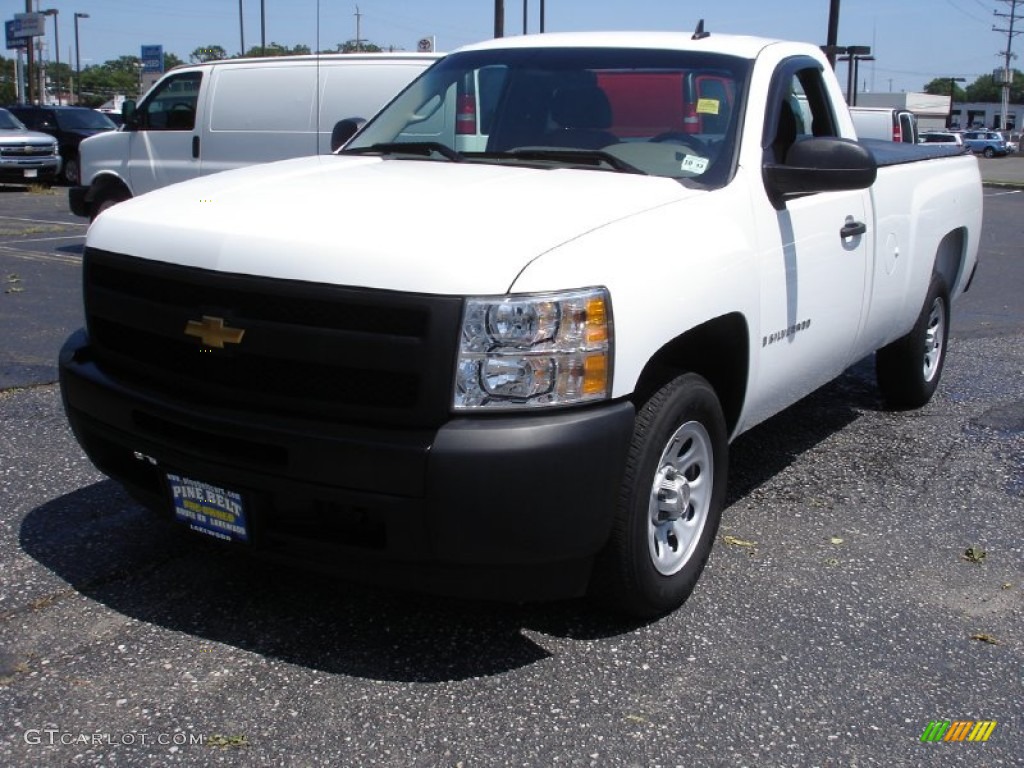 2009 Silverado 1500 Regular Cab - Summit White / Dark Titanium photo #1