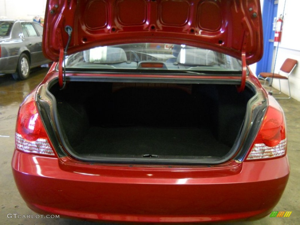 2005 Elantra GLS Sedan - Electric Red Metallic / Gray photo #5