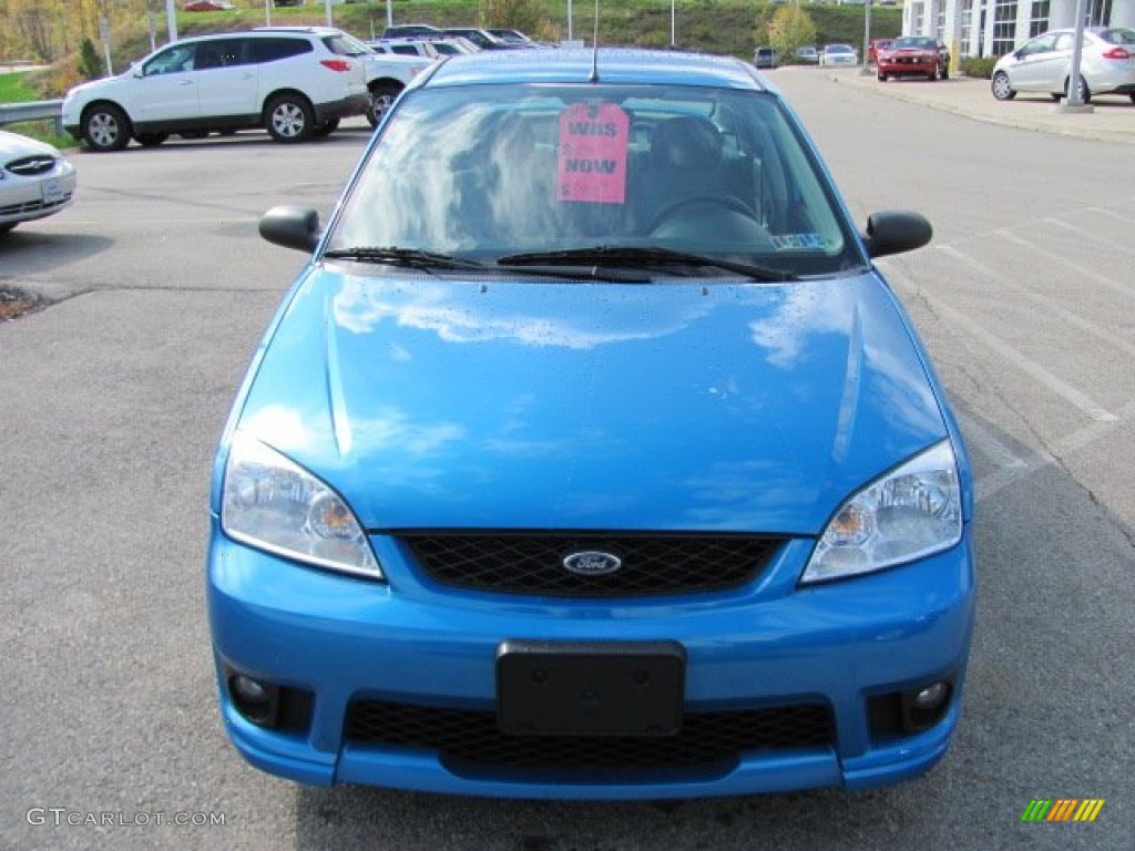 2007 Focus ZX4 SES Sedan - Aqua Blue Metallic / Dark Pebble/Light Pebble photo #5