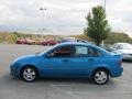 2007 Aqua Blue Metallic Ford Focus ZX4 SES Sedan  photo #7