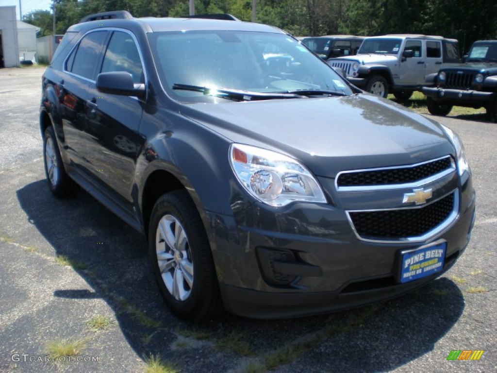 2010 Equinox LT AWD - Cyber Gray Metallic / Jet Black/Light Titanium photo #3