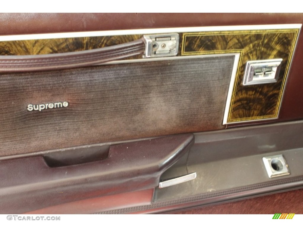 1985 Cutlass Supreme Coupe - White / Dark Red photo #7