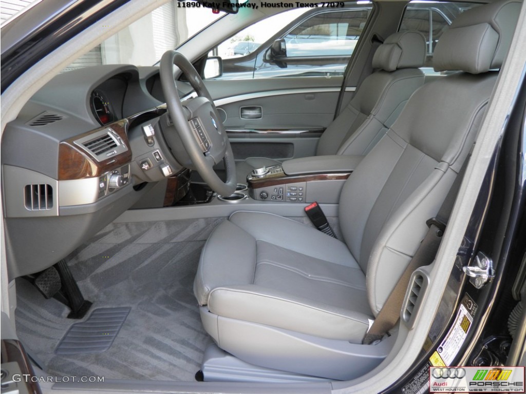 2006 7 Series 750Li Sedan - Monaco Blue Metallic / Basalt Grey/Flannel Grey photo #7