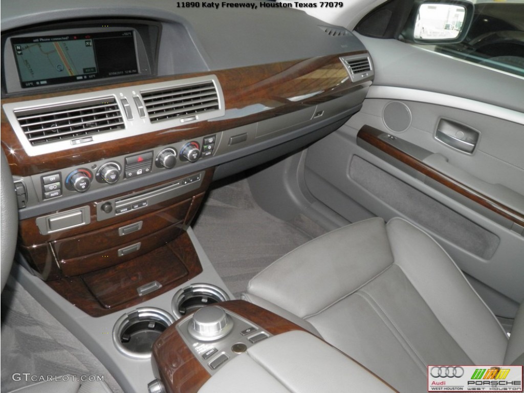 2006 7 Series 750Li Sedan - Monaco Blue Metallic / Basalt Grey/Flannel Grey photo #9