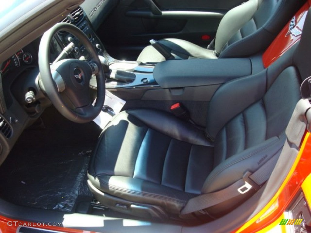 Ebony Black Interior 2011 Chevrolet Corvette Convertible Photo #52483133