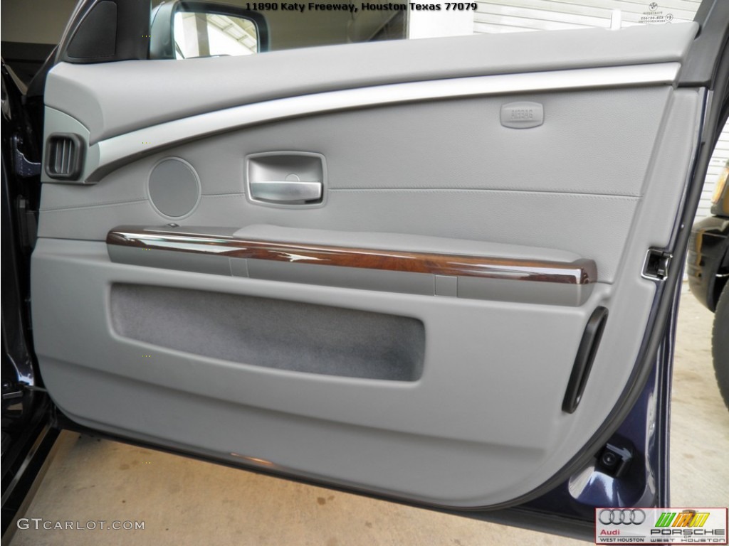 2006 7 Series 750Li Sedan - Monaco Blue Metallic / Basalt Grey/Flannel Grey photo #32