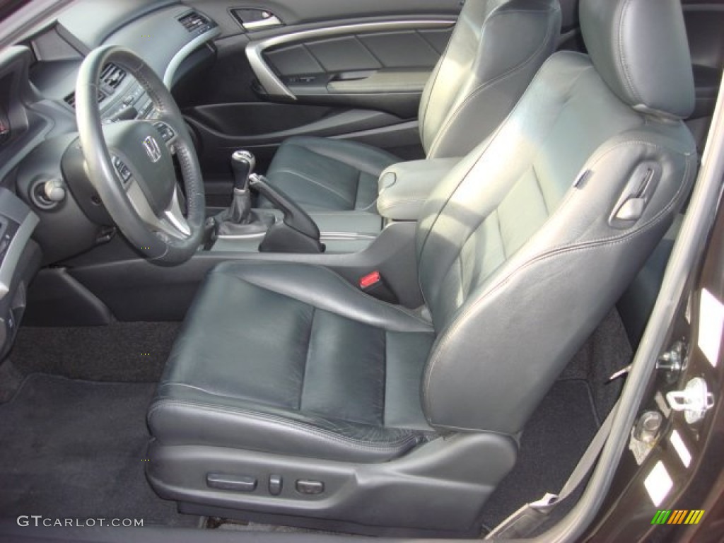 Black Interior 2008 Honda Accord EX-L V6 Coupe Photo #52485107