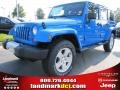 2011 Cosmos Blue Jeep Wrangler Unlimited Sahara 4x4  photo #1