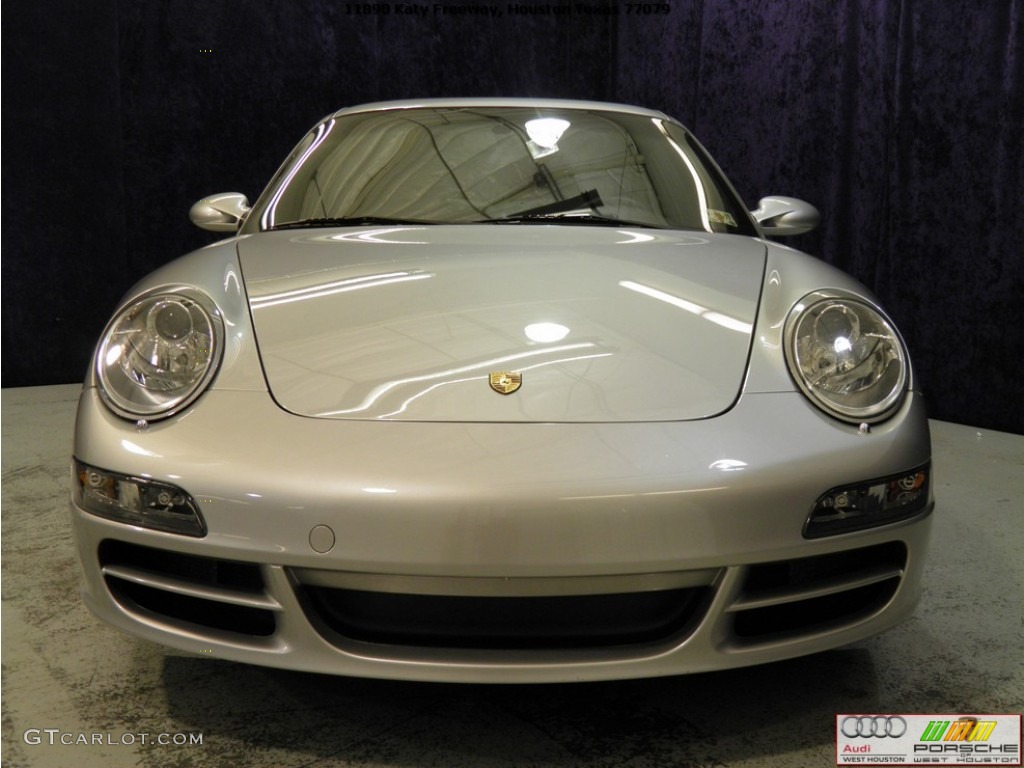 2007 911 Carrera S Coupe - Arctic Silver Metallic / Black photo #16