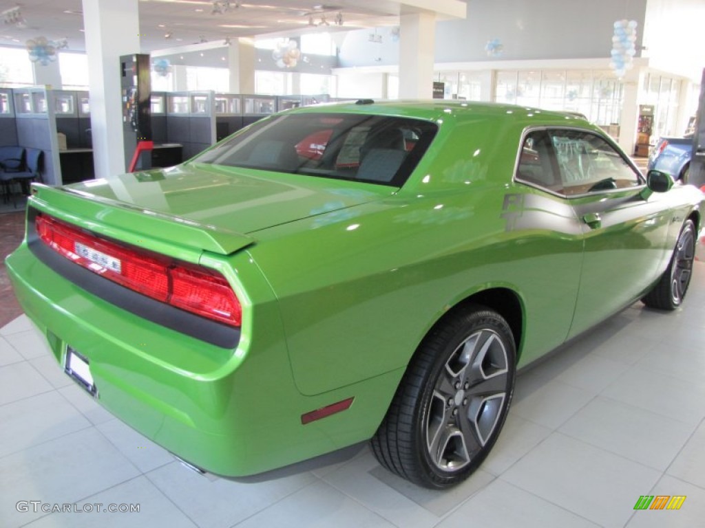 2011 Challenger R/T Classic - Green with Envy / Dark Slate Gray photo #3