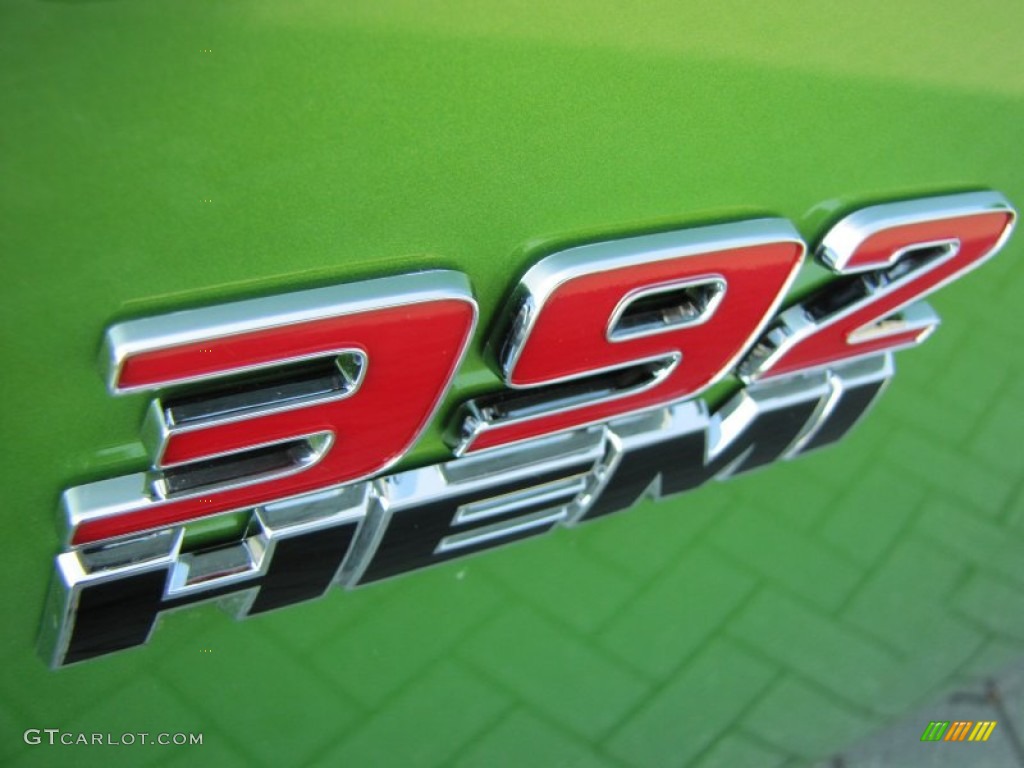 2011 Challenger SRT8 392 - Green with Envy / Dark Slate Gray photo #6