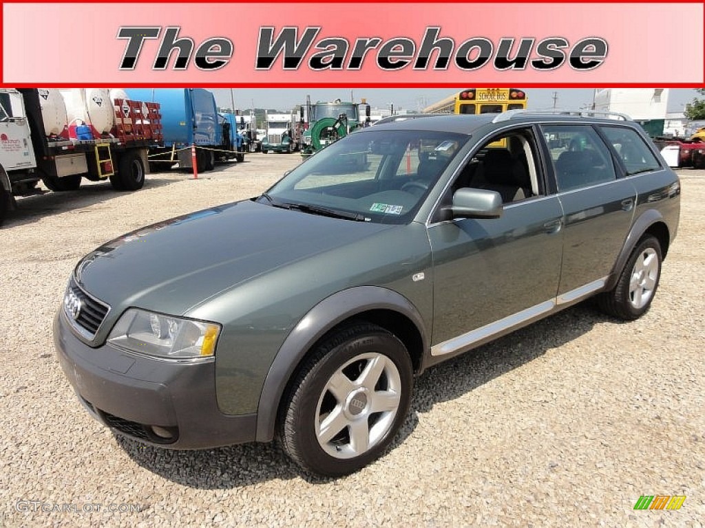 2004 Allroad 2.7T quattro Avant - Highland Green Metallic / Platinum/Saber Black photo #1