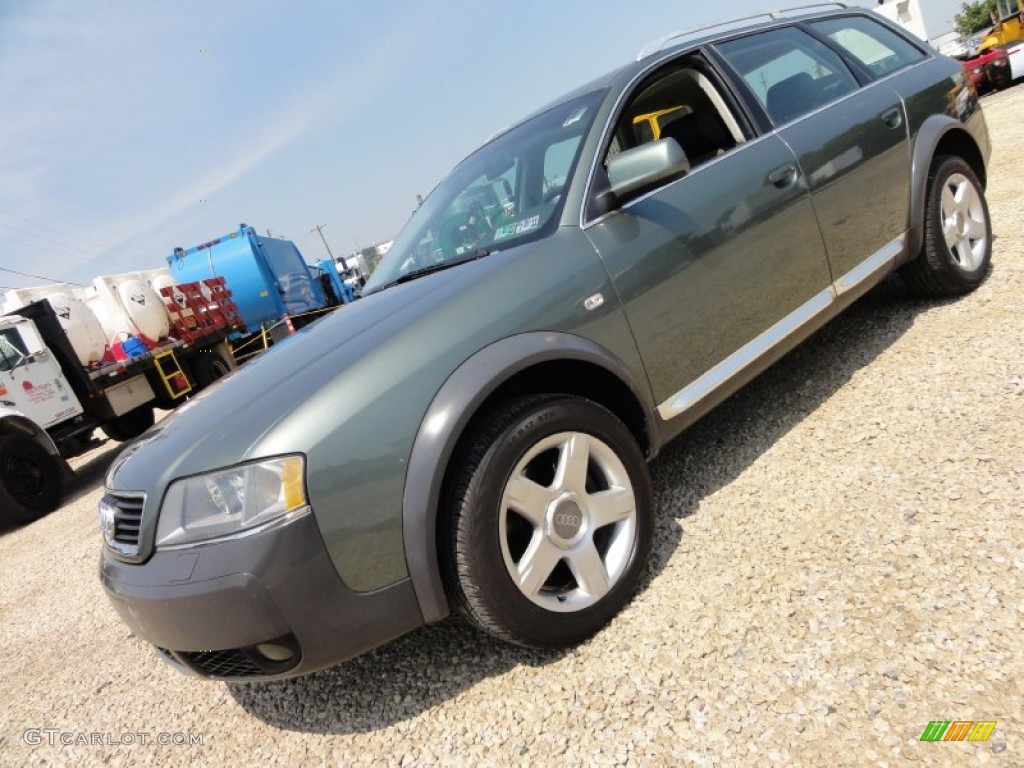 2004 Allroad 2.7T quattro Avant - Highland Green Metallic / Platinum/Saber Black photo #2