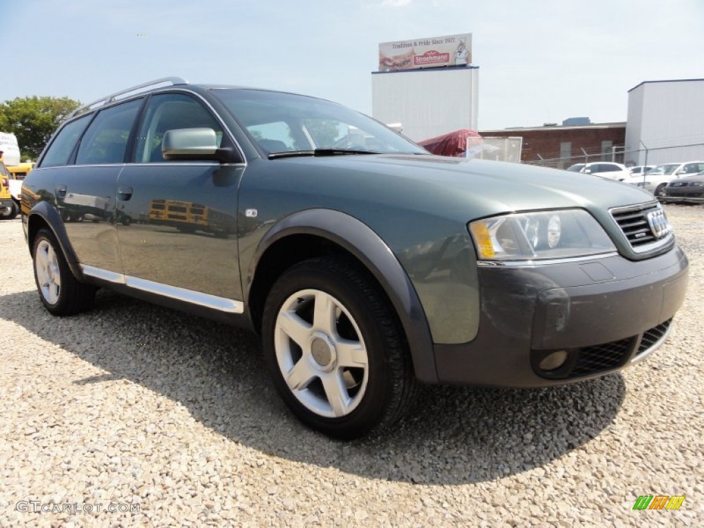 2004 Allroad 2.7T quattro Avant - Highland Green Metallic / Platinum/Saber Black photo #5