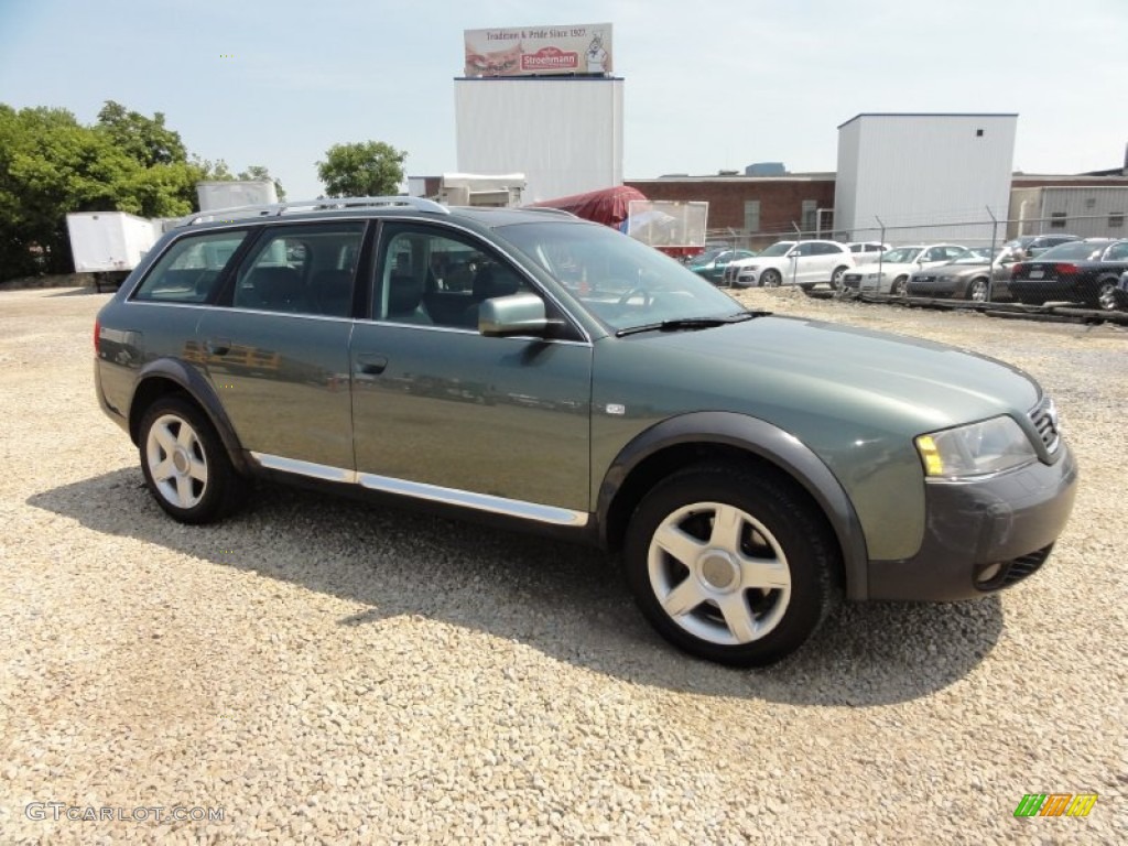 2004 Allroad 2.7T quattro Avant - Highland Green Metallic / Platinum/Saber Black photo #6