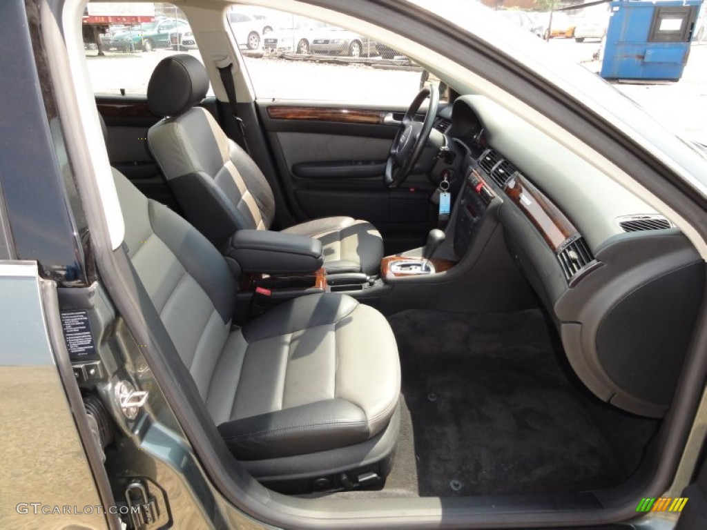 Platinum/Saber Black Interior 2004 Audi Allroad 2.7T quattro Avant Photo #52488200