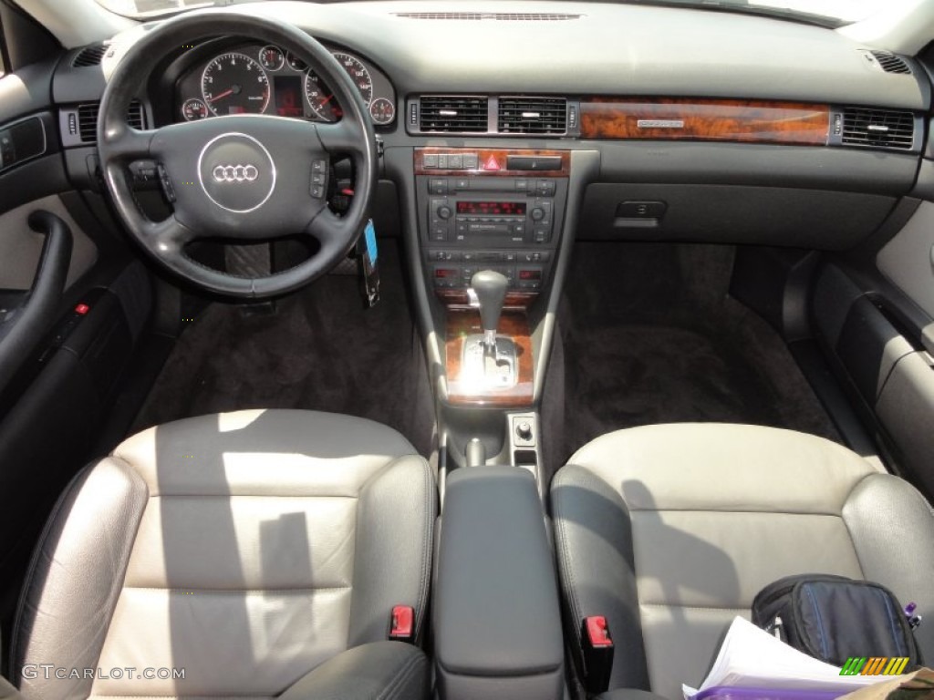 2004 Audi Allroad 2.7T quattro Avant Platinum/Saber Black Dashboard Photo #52488272