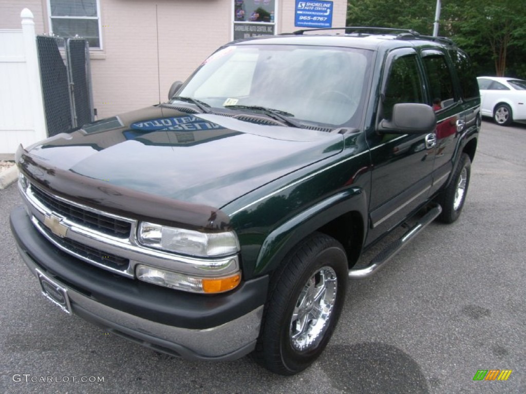 2004 Tahoe LS 4x4 - Dark Green Metallic / Gray/Dark Charcoal photo #1