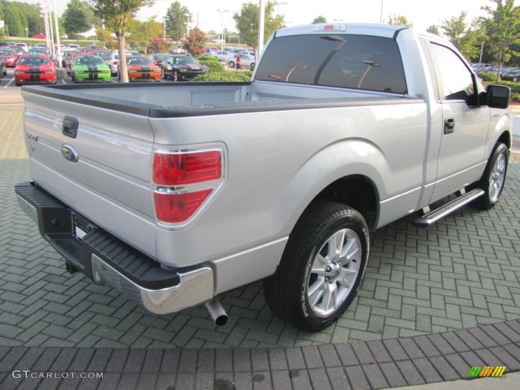 2010 F150 XLT Regular Cab - Ingot Silver Metallic / Medium Stone photo #5