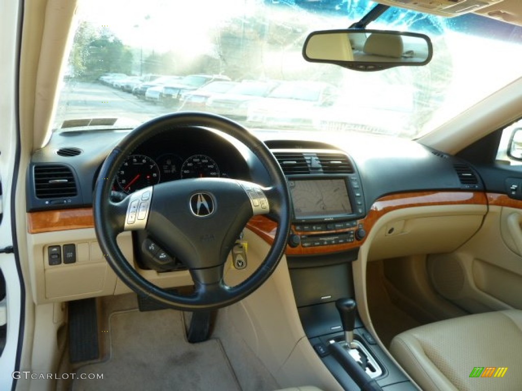 2004 Acura TSX Sedan Parchment Dashboard Photo #52490318