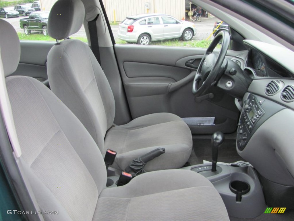 2001 Focus LX Sedan - Rainforest Green Metallic / Medium Graphite Grey photo #11