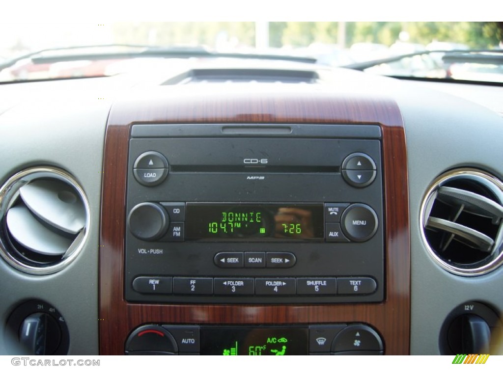 2006 F150 Lariat SuperCrew 4x4 - Dark Toreador Red Metallic / Tan photo #35