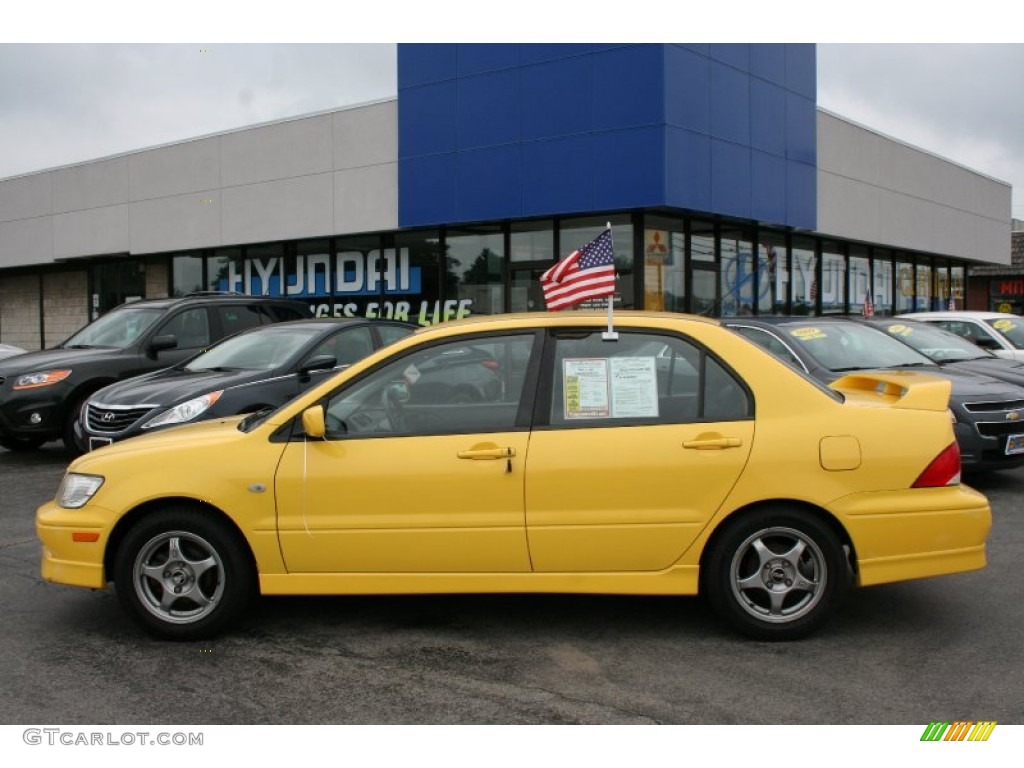 2002 Lancer OZ Rally - Lightning Yellow / Black photo #4