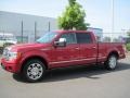 2010 Red Candy Metallic Ford F150 Platinum SuperCrew  photo #2