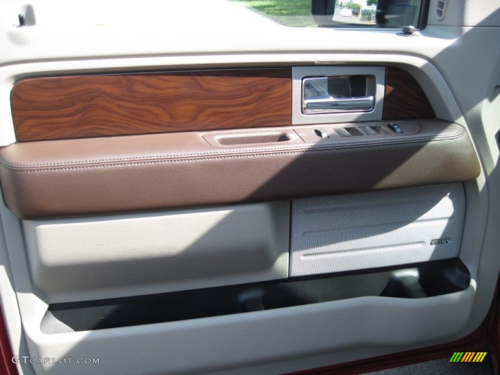 2010 F150 Platinum SuperCrew - Red Candy Metallic / Medium Stone Leather/Sienna Brown photo #19
