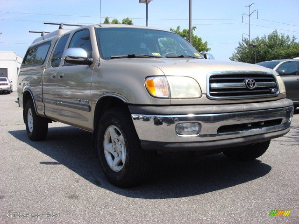 2002 Tundra SR5 Access Cab - Desert Sand / Light Charcoal photo #1