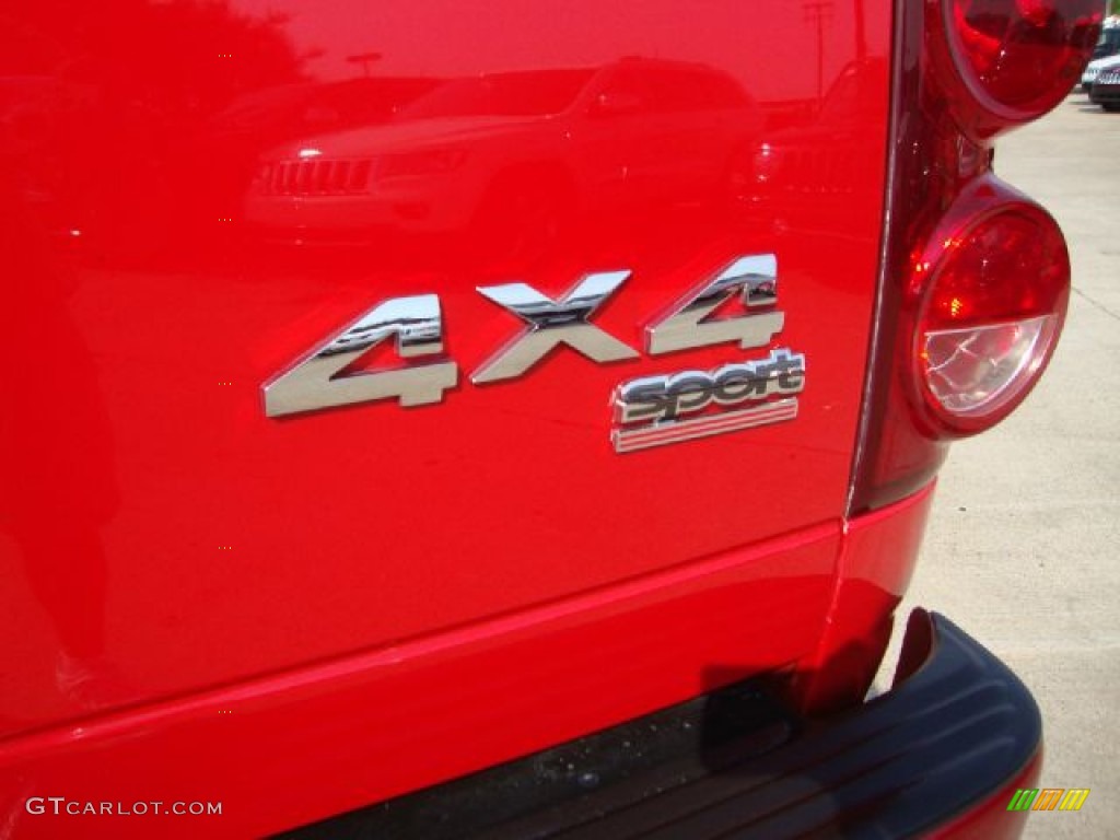 2007 Ram 1500 Sport Quad Cab 4x4 - Flame Red / Medium Slate Gray photo #33