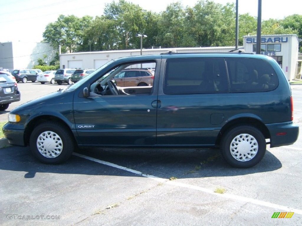 1998 Quest XE - Dark Tourmaline Green Metallic / Beige photo #9