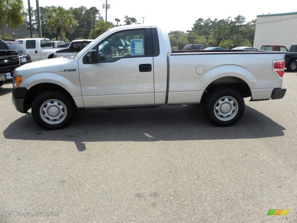 2010 F150 XL Regular Cab - Sterling Grey Metallic / Medium Stone photo #2