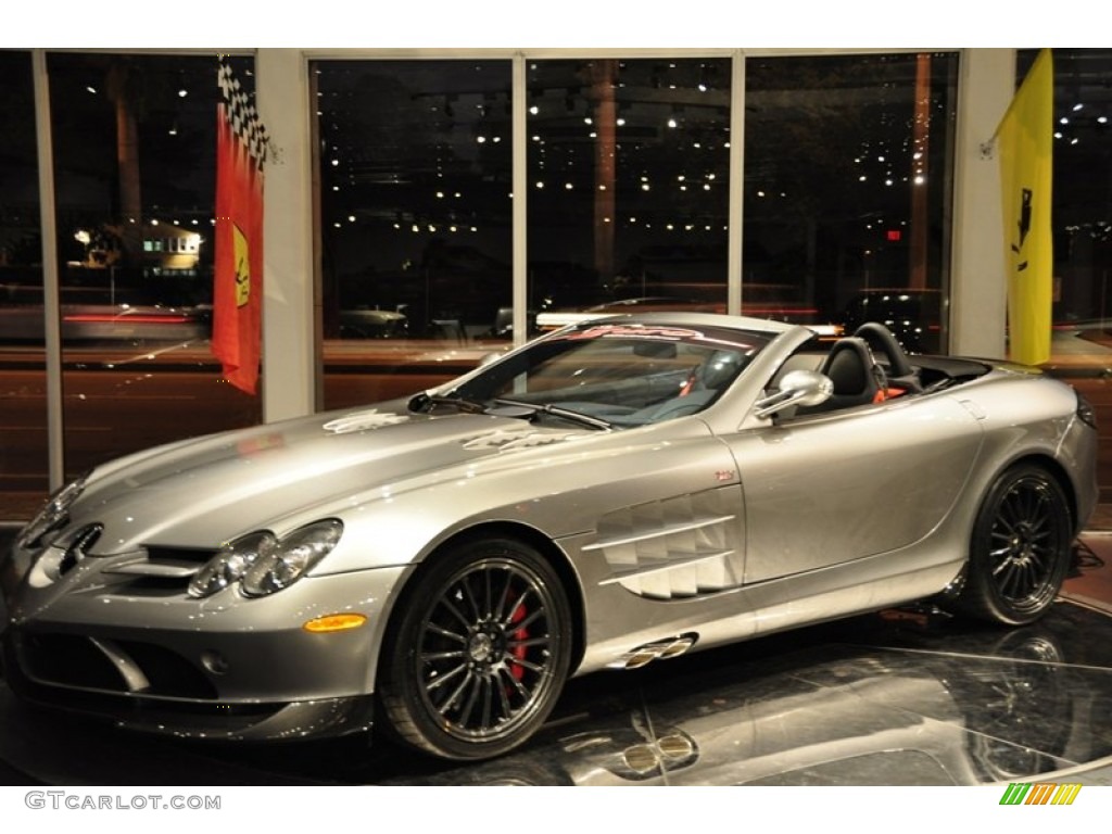 Crystal Antimony Gray Metallic 2009 Mercedes-Benz SLR McLaren 722 S Roadster Exterior Photo #52502286