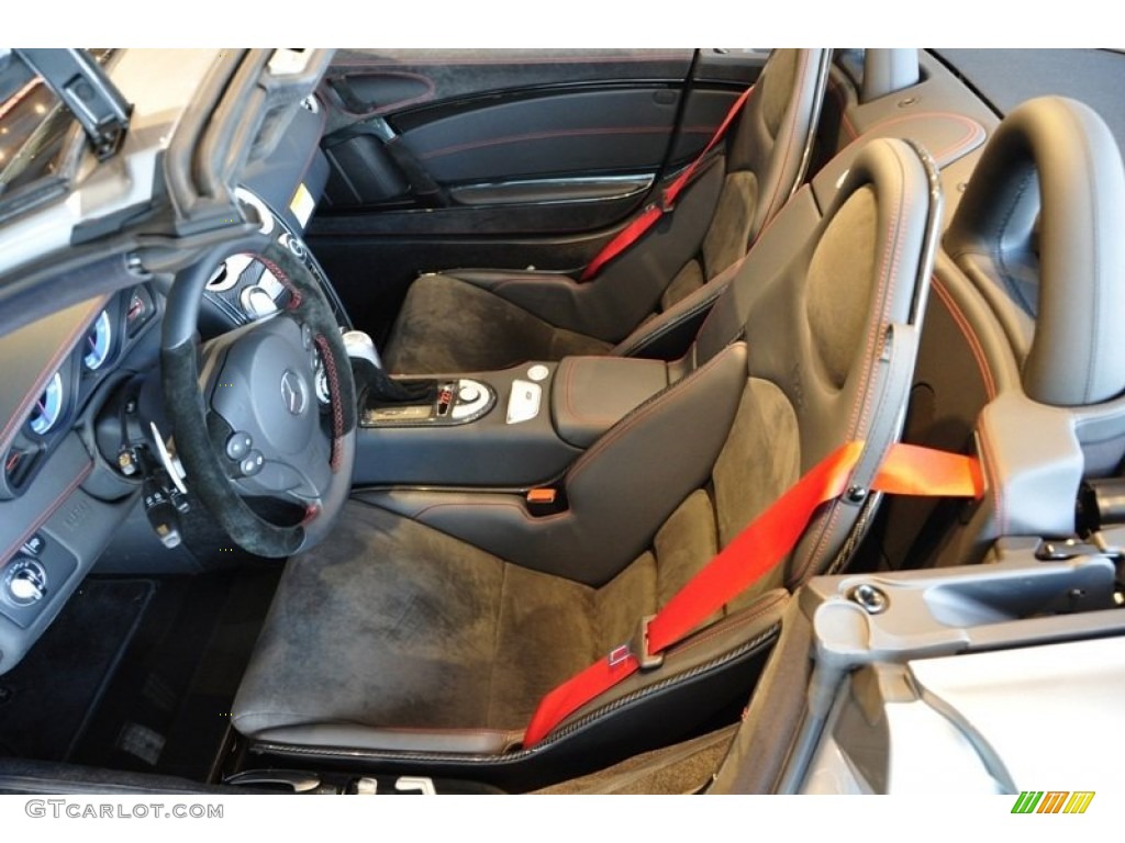 Semi-Aniline Black Interior 2009 Mercedes-Benz SLR McLaren 722 S Roadster Photo #52502334