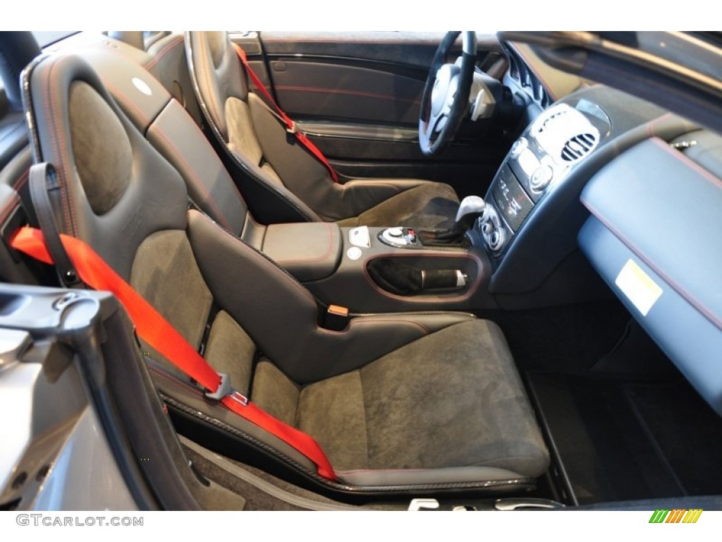 Semi-Aniline Black Interior 2009 Mercedes-Benz SLR McLaren 722 S Roadster Photo #52502370