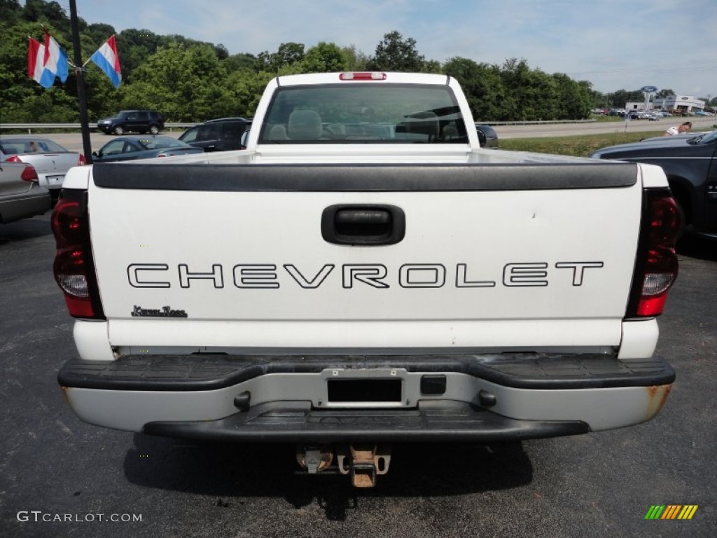 2006 Silverado 1500 Regular Cab 4x4 - Summit White / Dark Charcoal photo #4