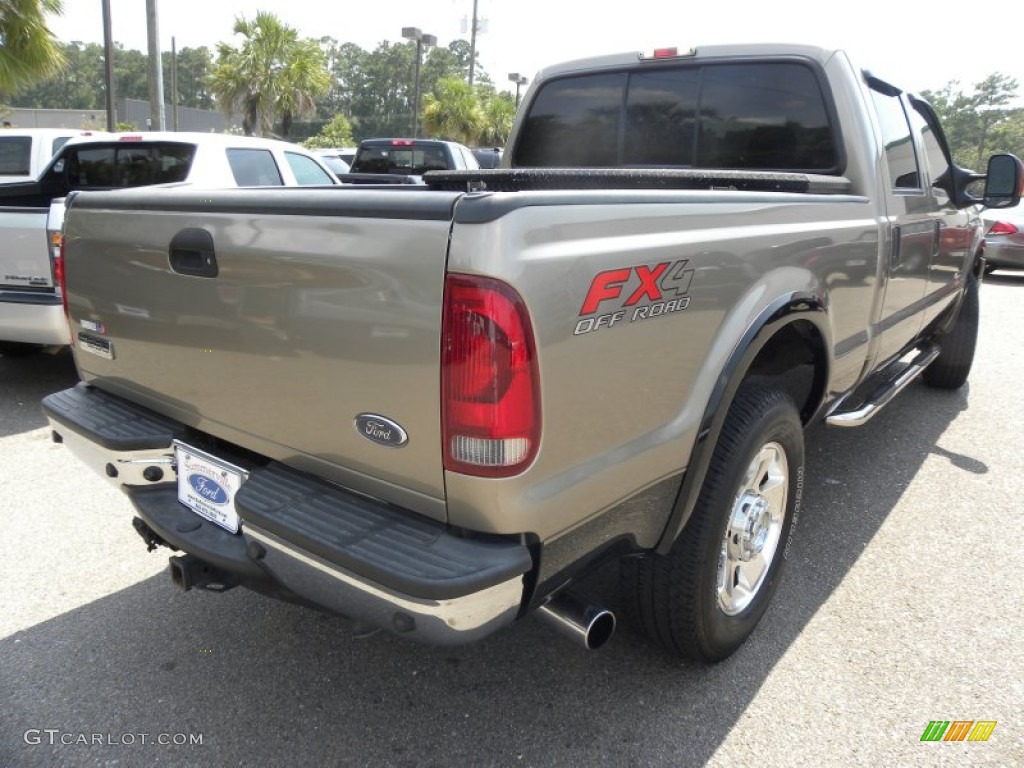 2007 F250 Super Duty Lariat Crew Cab 4x4 - Arizona Beige Metallic / Tan photo #14