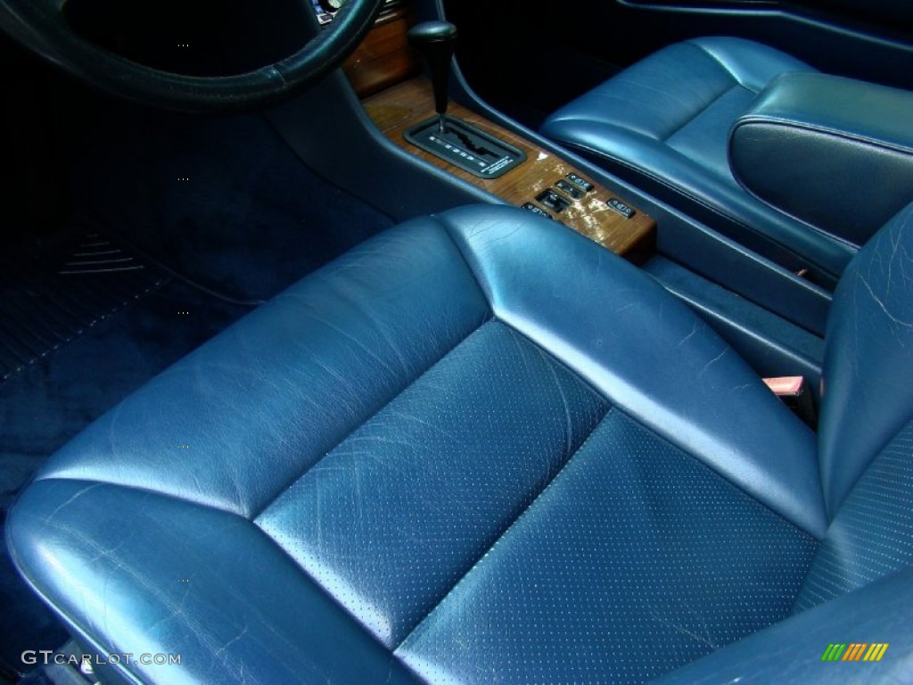Blue Interior 1990 Mercedes-Benz E Class 300 D Sedan Photo #52504536