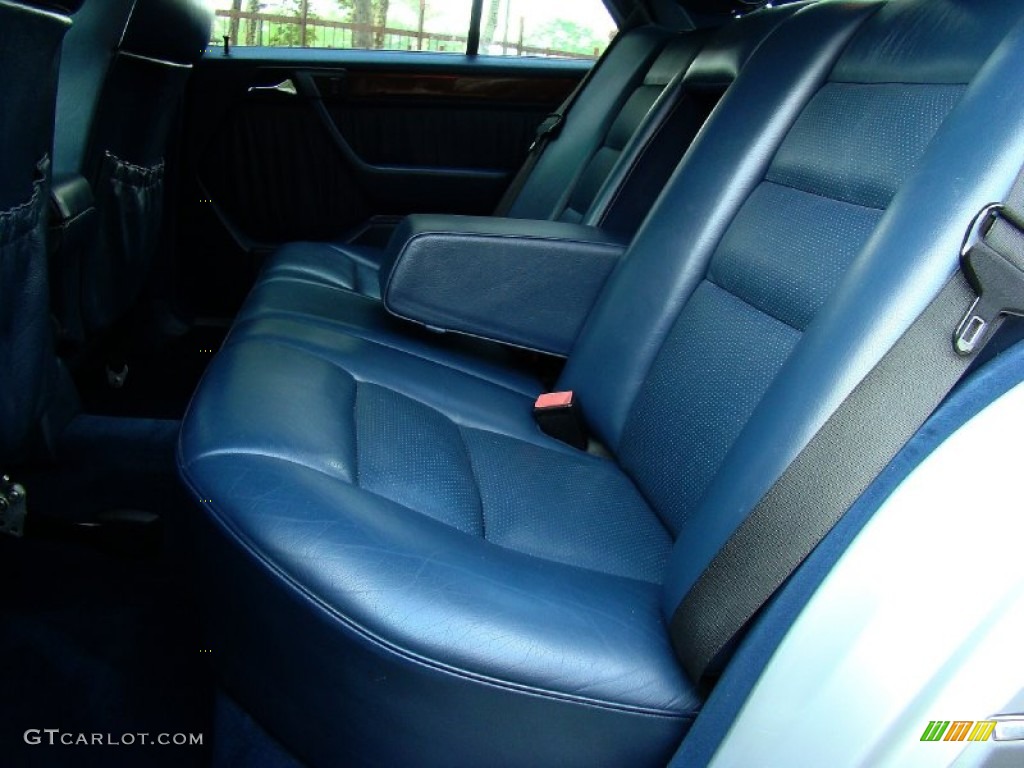 Blue Interior 1990 Mercedes-Benz E Class 300 D Sedan Photo #52504599