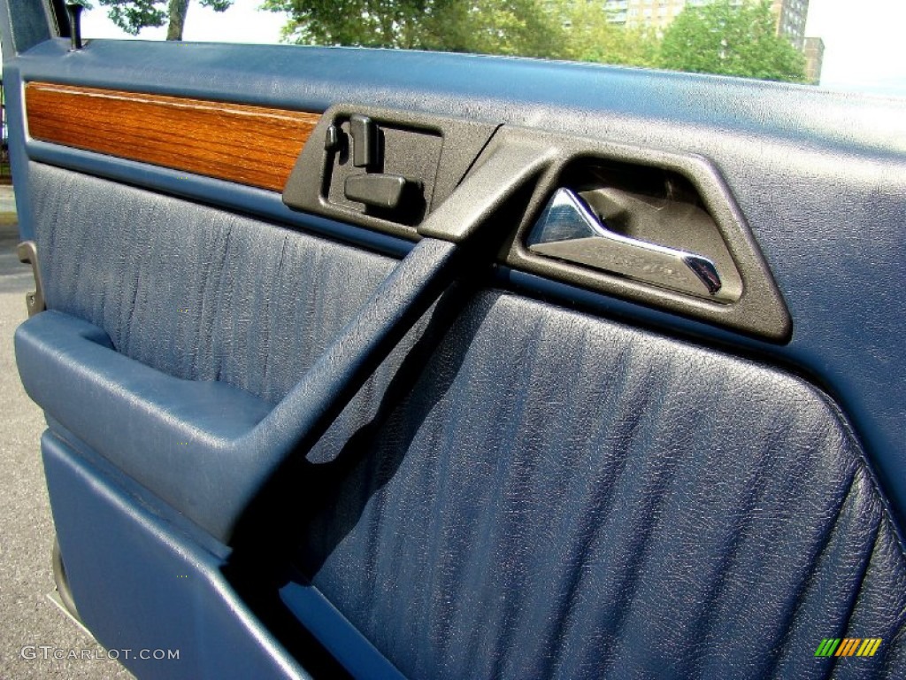 1990 Mercedes-Benz E Class 300 D Sedan Blue Door Panel Photo #52504635