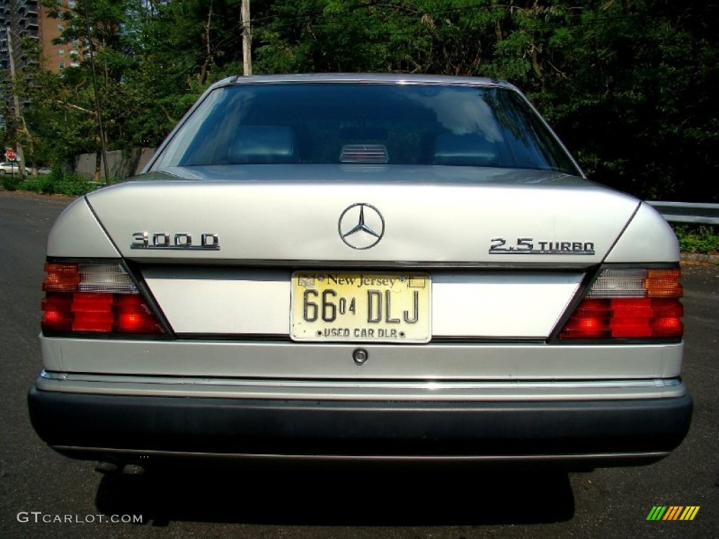 1990 E Class 300 D Sedan - Astro Silver Metallic / Blue photo #35