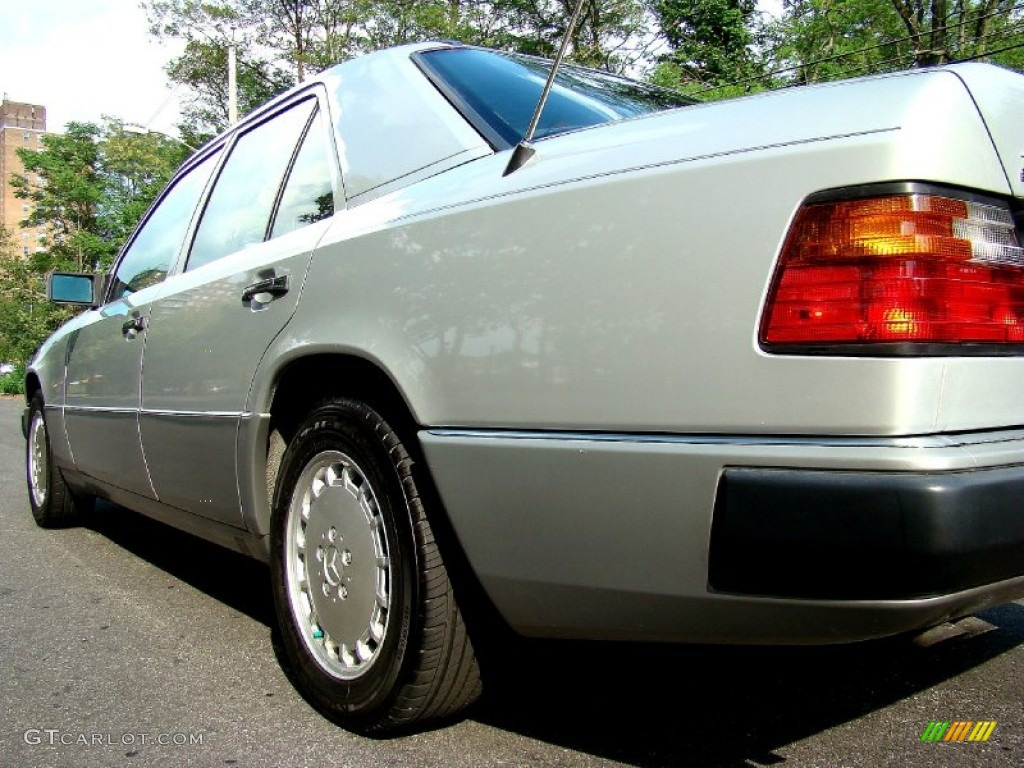 1990 E Class 300 D Sedan - Astro Silver Metallic / Blue photo #39