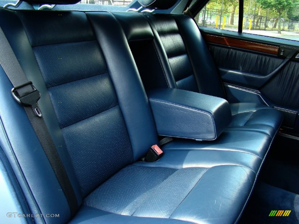 Blue Interior 1990 Mercedes-Benz E Class 300 D Sedan Photo #52505157