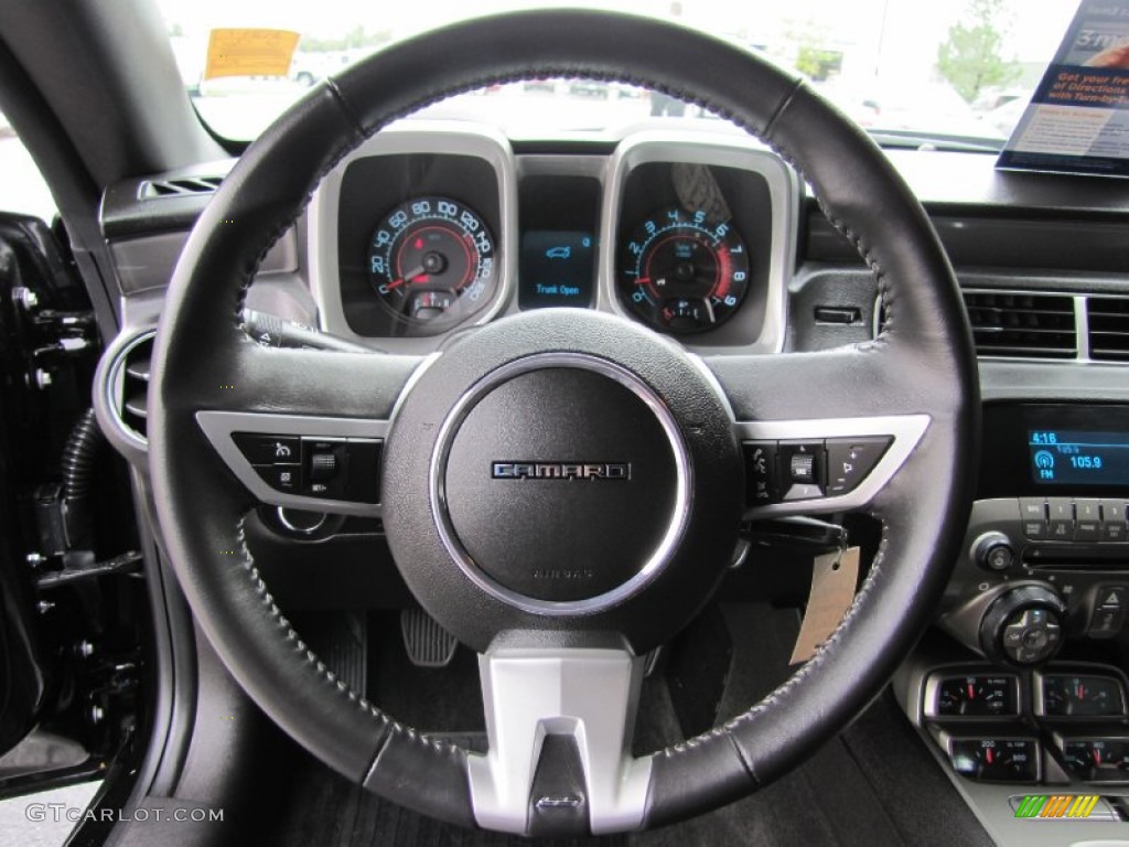 2010 Chevrolet Camaro SS/RS Coupe Black Steering Wheel Photo #52505607