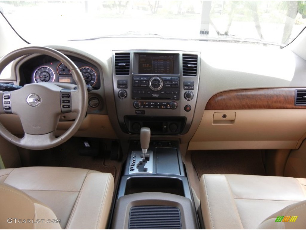 2008 Nissan Armada LE Almond Dashboard Photo #52506681