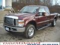 2010 Royal Red Metallic Ford F250 Super Duty XLT SuperCab 4x4  photo #2