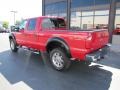 2008 Bright Red Ford F350 Super Duty Lariat Crew Cab 4x4  photo #35